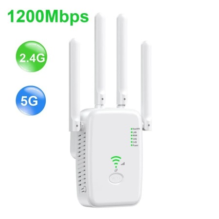 Nuevo enrutador inalámbrico de 200Mbps, repetidor WiFi 2,4G 5G, amplif