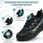 RASEARY Zapatos de Seguridad para Hombre Mujer Ligeros Zapatillas de Seguridad con Punta de Acero Zapatos de Trabajo Zapatillas