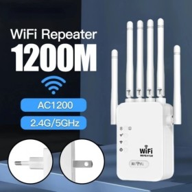 Amplificador WiFi 1200Mbps Repetidor WiFi inalámbrico Extensor WIFI Am