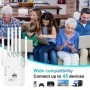 Amplificador WiFi 1200Mbps Repetidor WiFi inalámbrico Extensor WIFI Am