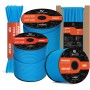 Abma Cord Paracord 4mm 9 Hebras 30m Cuerda de Nylon Cuerda Paracord Tipo III 620lbs - MAX. 280 kg - Negro