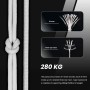Abma Cord Paracord 4mm 9 Hebras 30m Cuerda de Nylon Cuerda Paracord Tipo III 620lbs - MAX. 280 kg - Negro