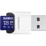 Samsung PRO Plus Tarjeta de memoria MicroSD con Lector USB, 512GB, 180 y 130 MB/s, Full HD & 4K UHD, UHS-I, U3, V30, A2,