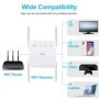 Extensor WiFi de 5Ghz y 300M, amplificador WIFI inalámbrico de largo a