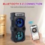 Altavoz inalámbrico portátil para exteriores, Subwoofer estéreo Dual d