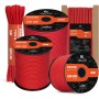 Abma Cord Paracord 4mm 9 Hebras 30m Cuerda de Nylon Cuerda Paracord Tipo III 620lbs - MAX. 280 kg - Negro