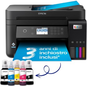 Epson EcoTank ET-3850, Impresora Wifi A4 Multifunción 3en1 con Depósito Tinta Recargable, Impresión Doble Cara (Dúplex),