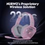 NUBWO G06 Cascos Gaming Inalámbricos con Drivers de 50 mm para PC/Ps5/Ps4/NS/Mobile, Auriculares Gaming Inalámbricos con 2.4