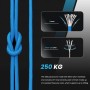 Abma Cord 4mm Paracord 550 Nylon Cuerda (10-15-30-50m) Tipo III 7 Hebras Cuerda de Nailon - MAX. 250 kg - Ejército Verde, 15m
