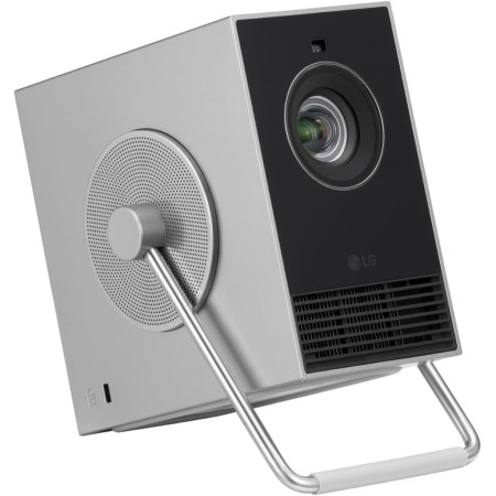 LG CineBeam Q HU710PB, proyector 4K pequeño, tamaño de pantalla de 50-120 pulgadas, láser RGB, 500 lúmenes ANSI, LG TV webOS