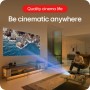 LG CineBeam Q HU710PB, proyector 4K pequeño, tamaño de pantalla de 50-120 pulgadas, láser RGB, 500 lúmenes ANSI, LG TV webOS