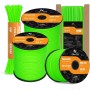 Abma Cord 4mm Paracord 550 Nylon Cuerda (10-15-30-50m) Tipo III 7 Hebras Cuerda de Nailon - MAX. 250 kg - Ejército Verde, 15m