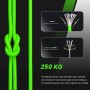 Abma Cord 4mm Paracord 550 Nylon Cuerda (10-15-30-50m) Tipo III 7 Hebras Cuerda de Nailon - MAX. 250 kg - Ejército Verde, 15m