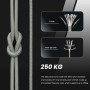 Abma Cord 4mm Paracord 550 Nylon Cuerda (10-15-30-50m) Tipo III 7 Hebras Cuerda de Nailon - MAX. 250 kg - Ejército Verde, 15m