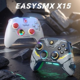 Gamepad inalámbrico EasySMX X15 RGB, controlador de juegos Bluetooth c
