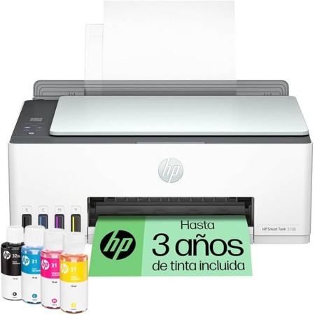 HP Smart Tank 7605 28C02A - Impresora A4 Multifunción con Deposito de Tinta Recargable, Impresión a Color, Escaner, Copiadora,