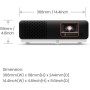 BenQ X500i True 4K UHD HDR 4LED 2200 lúmenes Proyector de Juegos de Alcance Corto 4 ms Tiempo de Respuesta Modo de Juego
