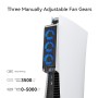 Accesorios de Refrigeración para PS5, Ventilador de Refrigeración KIWIHOME PS5 con LED, Velocidad Automática, Concentradores