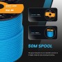 Abma Cord 4mm Paracord 550 Nylon Cuerda (10-15-30-50m) Tipo III 7 Hebras Cuerda de Nailon - MAX. 250 kg - Ejército Verde, 15m