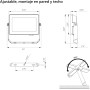 Philips - Proyector LED Profesional Projectline 20W Luz blanca cálida 3000K