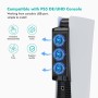 Accesorios de Refrigeración para PS5, Ventilador de Refrigeración KIWIHOME PS5 con LED, Velocidad Automática, Concentradores