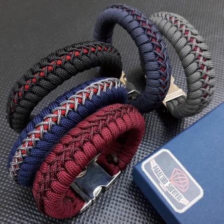 Brotree 2mm Paracord 3 Hebras 50M 100% Nylon Cuerda de Paracaídas para Al Aire Libre, Artesanía, Bricolaje - 90kg Carga de