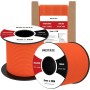 Brotree 2mm Paracord 3 Hebras 50M 100% Nylon Cuerda de Paracaídas para Al Aire Libre, Artesanía, Bricolaje - 90kg Carga de