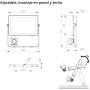 Philips - Proyector LED Profesional Projectline 30W Luz blanca cálida 3000K con sensor de movimiento