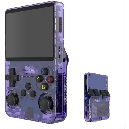 R36S - Consola de mano de videojuegos retro, pantalla IPS de 3,5 pulgadas, reproductor de vídeo, tarjeta TF de 64 GB, más de 10