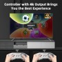 Consola de Videojuegos Retro,Controladores de Juegos,con Dos Asas Consola de Juego Retro Inalámbrica,Controlador Inalámbrico
