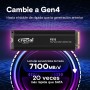 Crucial P310 1TB PCIe Gen4 NVMe M.2 PS5 SSD Interno Gaming con Disipador, Hasta 7100 MB/s, Compatible con PlayStation 5,