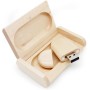 Memoria USB acrílica de 32GB, LEIZHAN Memoria Pendrive de Silicona Regalos para Estudiantes, familias y niños (32GB, acrílico)