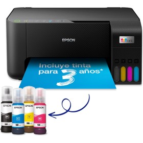 Epson EcoTank ET-2812, Impresora WiFi A4 Multifunción con Depósito de Tinta Recargable, 3 en 1: Impresión, Copiadora, Escáner,