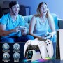 Cargador para PS5 Mando con Cable, Base de Carga para PS 5 Edge, 2,5H Carga para PS5 Mando Cargador para Playstation 5