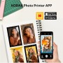 Kodak Mini 2 Retro 4Pass, Impresora Fotográfica + 68 Fotos, Fotos Instantáneas Tamaño 54X86mm, Conexión Inalámbrica Bluetooth -