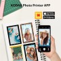 Kodak Mini 2 Retro 4Pass, Impresora Fotográfica + 68 Fotos, Fotos Instantáneas Tamaño 54X86mm, Conexión Inalámbrica Bluetooth -