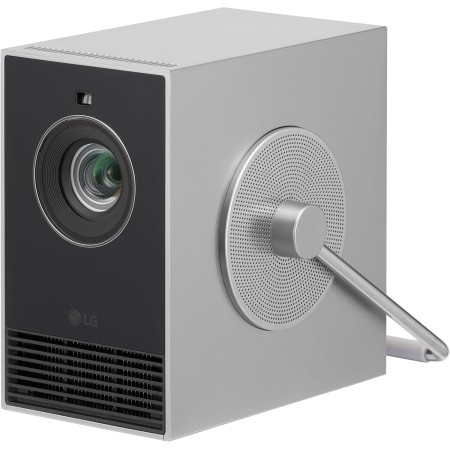 LG CineBeam Q HU710PB Proyector portátil inteligente 4K con ajuste automático de pantalla, enfoque automático, láser RGB, hasta