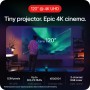 LG CineBeam Q HU710PB Proyector portátil inteligente 4K con ajuste automático de pantalla, enfoque automático, láser RGB, hasta