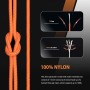 Abma Cord Paracord 2mm Cuerda de 100% Nylon 15m Tipo I Cuerda de Paracaídas 1 Hebra - MAX. 45 kg - Naranja