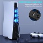 Ventilador para PS5 Ventilador de Refrigeración para PS5 Consola con USB Externo y 3 Ventiladores compatible con PlayStation 5
