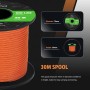 Abma Cord Paracord 2mm Cuerda de 100% Nylon 15m Tipo I Cuerda de Paracaídas 1 Hebra - MAX. 45 kg - Naranja