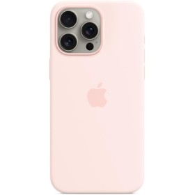 Apple Funda de Silicona con MagSafe para el iPhone 15 Pro MAX - Rosa Claro ​​​​​​​