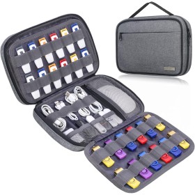 Lacdo USB Flash Drive Case Thumb Drive Portable Electronic Accessories Storage Bag para SanDisk/SamData/Samsung USB Flash Drives