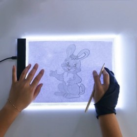 Nuevo Tablero de dibujo USB Digital A4, almohadilla gráfica LED, caja 