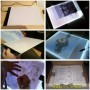 Nuevo Tablero de dibujo USB Digital A4, almohadilla gráfica LED, caja 