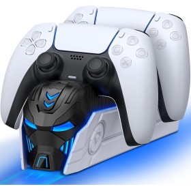 ALEEMTRY Cargador Mando PS5, Dual Accesorios ps5 Mando Cargador con Apariencia Genial para Mando ps5, Cargador para Playstation