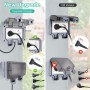 NVIYAM Enchufe Exterior Impermeable con Interruptor y Luz Indicadora, Toma de Corriente IP66, Enchufe Superficie Resistente para