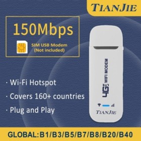 TAINJIE, recién llegado, módem USB 4G con punto de acceso Wi-Fi CAT4, 