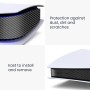 kwmobile Pegatina compatible con Sony Playstation 5 Disc Edition - Skin decorativo y protector para videoconsola - de carbono