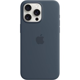 Apple Funda de Silicona con MagSafe para el iPhone 15 Pro MAX - Azul tempestad ​​​​​​​